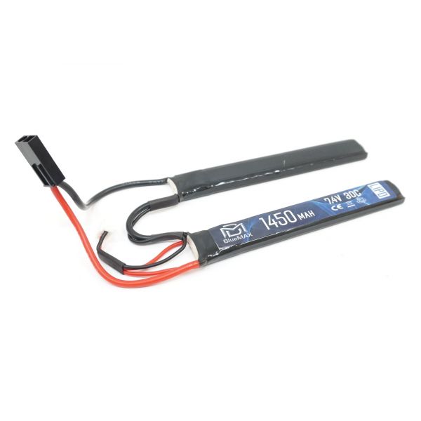 Аккумулятор BlueMAX Li-Po 7.4V 1450mah 30C, 2 x (115x17x7,5) мм (нунчаки)