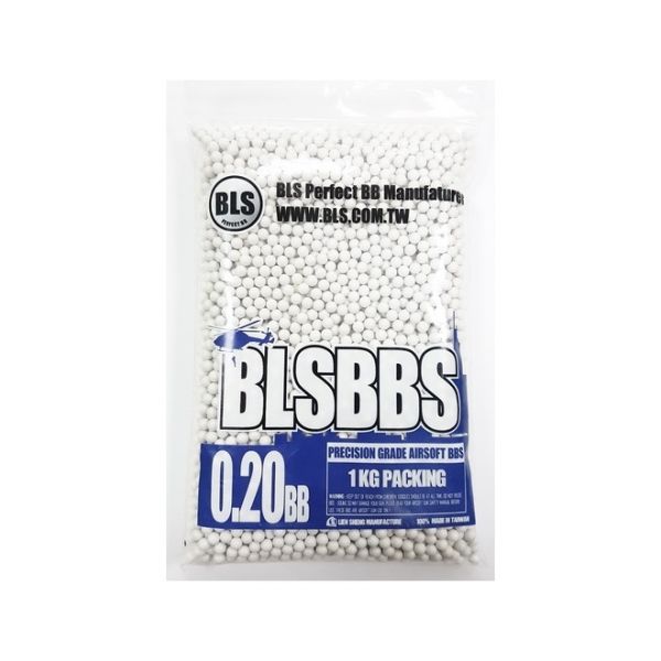 Шары для страйкбола BLS 0,20 г, 5000 штук (1 кг, белые) 1KG-H2